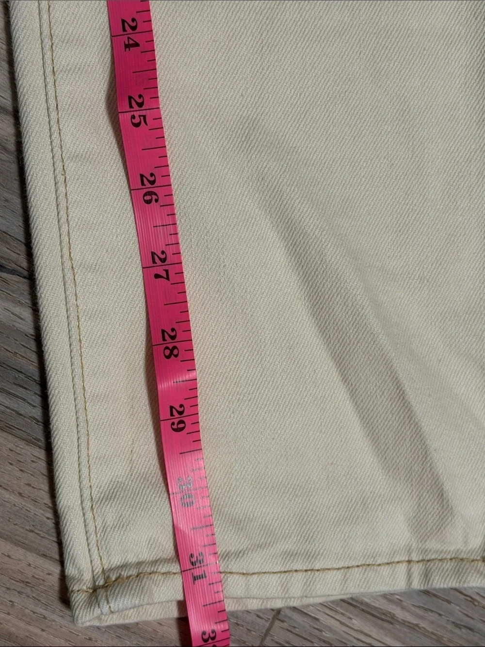 J. Crew Vintage Slim Straight Jeans Sz. 31x32 Beige NWOT Classic Casual